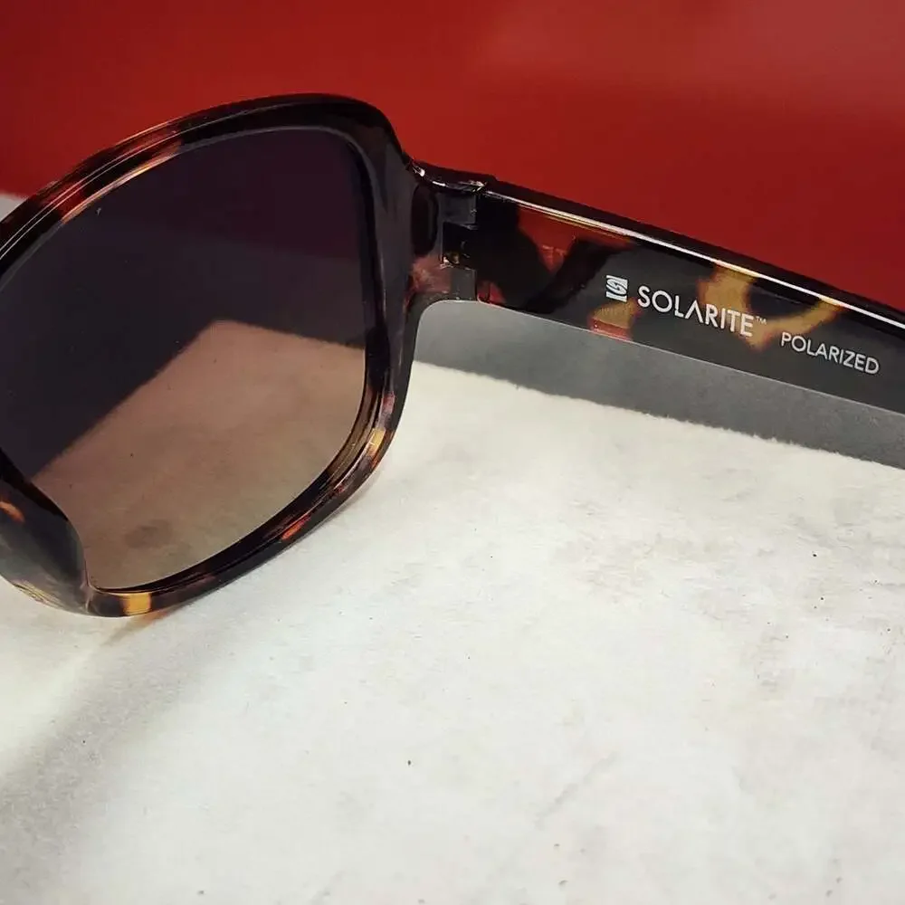 Solarite Uptown Polarized Tortoise Shell Brown Gradient Sunglasses